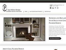 Tablet Screenshot of lisapalmerdesign.com